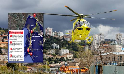 Helikopter hitne došao po ozlijeđeno dijete na Mali Lošinj. Vratili se u Rijeku bez njega
