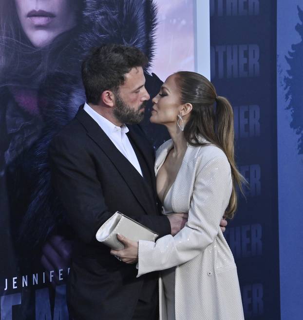 Jennifer Lopez and Ben Affleck Attend "The Mother" Premiere in Los Angeles