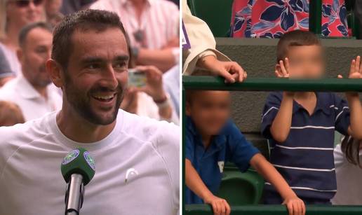 VIDEO Čilićevi sinovi ukrali su pažnju na Wimbledonu: 'Trčanje za njima drži me u sjajnoj formi'