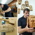 Ivan ne vidi i ne čuje, a sam radi skulpture: 'Najteže je raditi lica, a često pomažem i mami (90)'