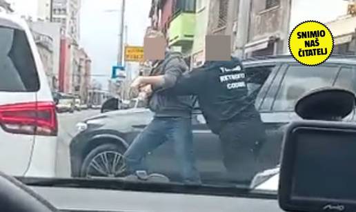 Šokantna snimka iz Zagreba: 'Potukli su se zbog prometa 100 metara od policijske stanice!'