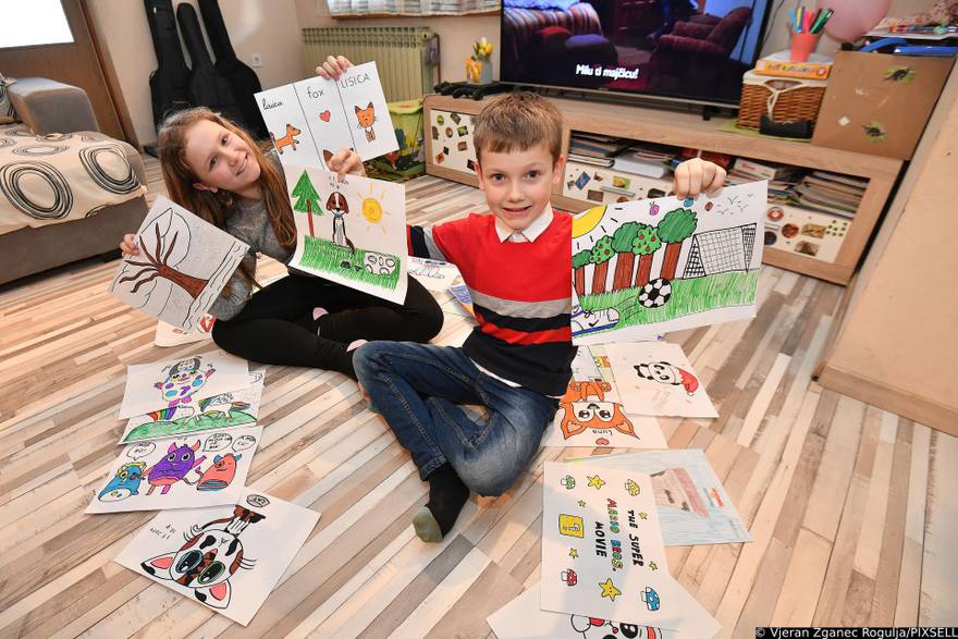 Salinovec: Luka i Lucija godinama šalju crteže za rubriku Crtež dana