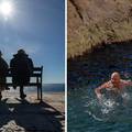 FOTO Sunčano vrijeme je u Dubrovniku izmamilo građane van, a najhrabriji se i kupaju